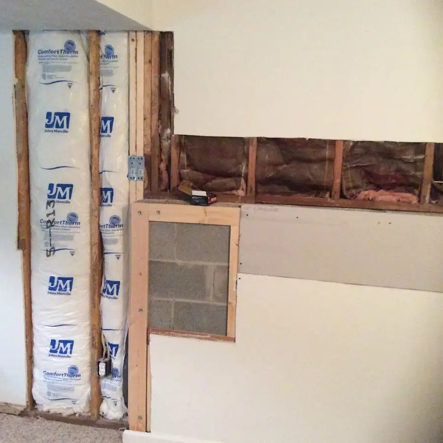 Wall insulation replacement during Contents Cleaning & Restoration in Sanford